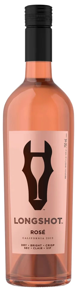 Bouteille de vin rosé